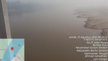 Sungai Barito Mengering di Kalteng, Ini Dampak Ekonomi dan Logistiknya