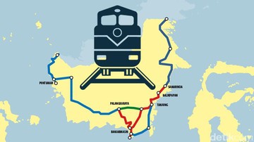 Investor China dan Rusia Incar Proyek Kereta Api Trans Kalimantan