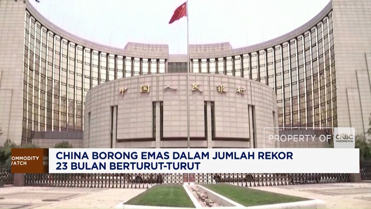 Bank Sentral China Kembali Borong Emas, Cetak Rekor 23 Bulan