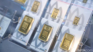 Emas Antam Naik Tipis Rp2.000 per Gram dalam Sepekan