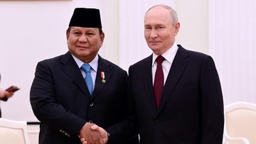 Putin Umumkan Rencana Bertemu Prabowo di Vladivostok