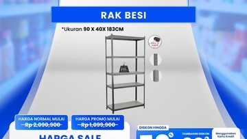 Transmart Full Day Sale: Diskon Rak Besi Hingga Puluhan Persen