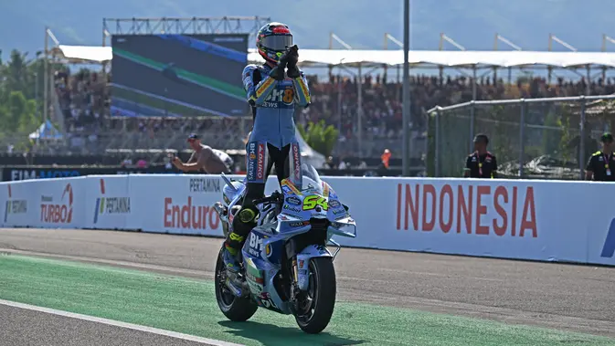 Fermin Aldeguer Juara MotoGP Indonesia 2025 di Mandalika