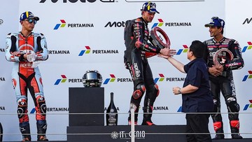 Erick Thohir Serahkan Trofi MotoGP Mandalika, Media Italia Soroti
