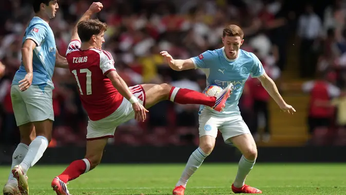 Arsenal Kalahkan Manchester City di Final Community Shield Cardiff