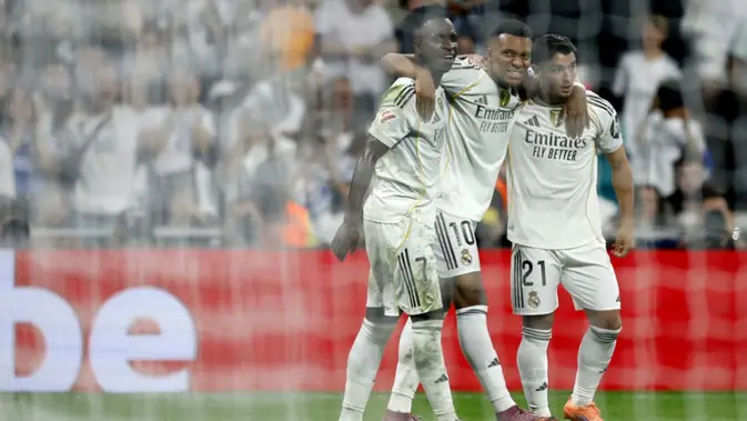 Kemenangan Telak Real Madrid, Mbappe Bersinar di Bernabeu