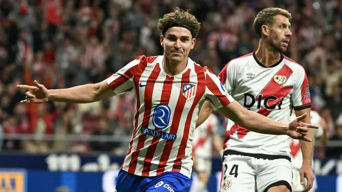 Hattrick Julian Alvarez Bawa Atletico Madrid Taklukkan Rayo Vallecano