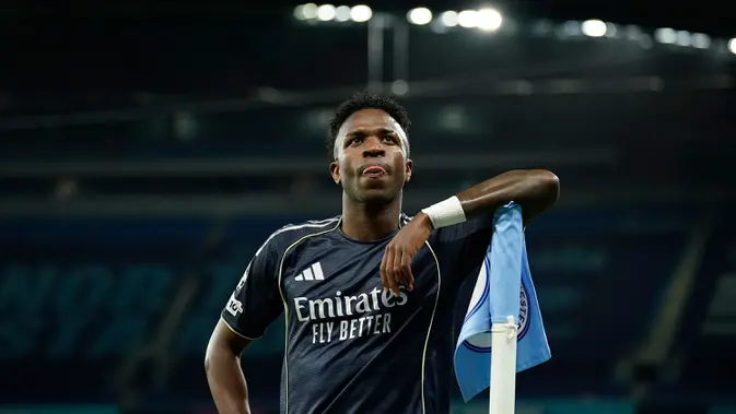 Vinicius Jr Bawa Real Madrid Singkirkan Manchester City di Etihad