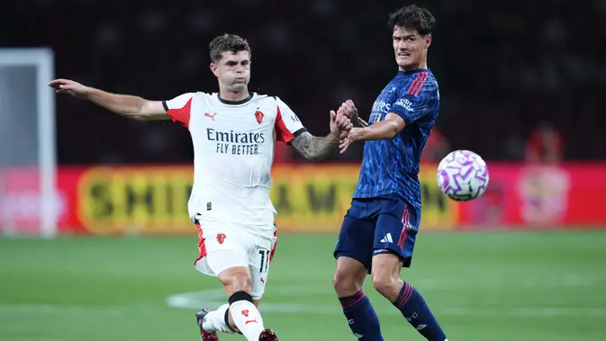 Norgaard Debut Tajam, Arsenal Kalahkan AC Milan 3-1