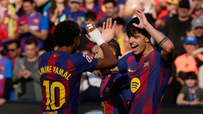 Barcelona Gilas Levante, Yamal dan Bernal Cetak Gol Penentu