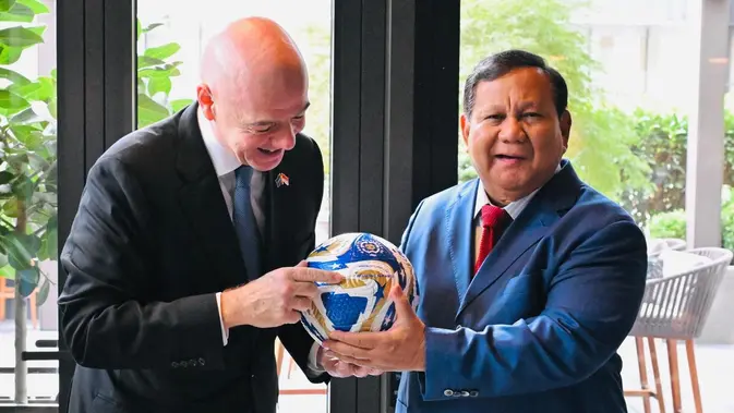 Prabowo dan Infantino Bahas Strategi Besar Sepak Bola Indonesia di New York