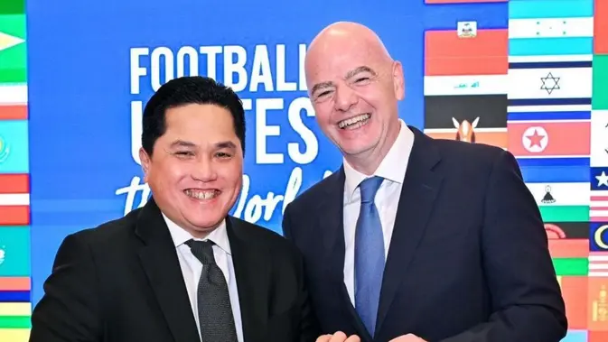 Erick Thohir Bertemu Gianni Infantino Jelang Olimpiade Paris 2024