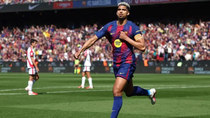 Araujo Buka Keran Gol, Barcelona Hajar Rayo Vallecano 3-1 di Camp Nou
