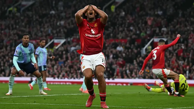 Imbang 1-1 Manchester United dan Arsenal Berbagi Poin di Old Trafford