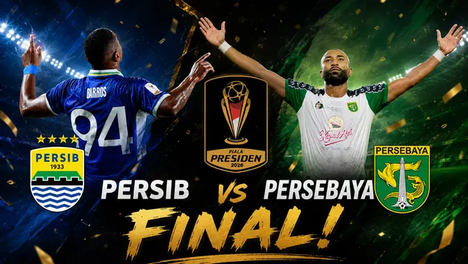 Persib Juara Piala Presiden 2026, Taklukkan Persebaya 3-1