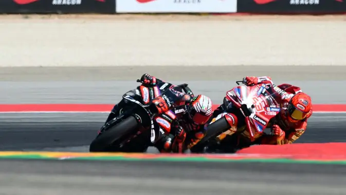 Bezzecchi Hentikan Dominasi Marquez di MotoGP Aragon 2026