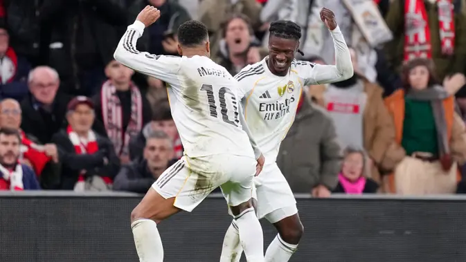 Kylian Mbappe Cetak Brace, Real Madrid Kalahkan Athletic Bilbao 2-0