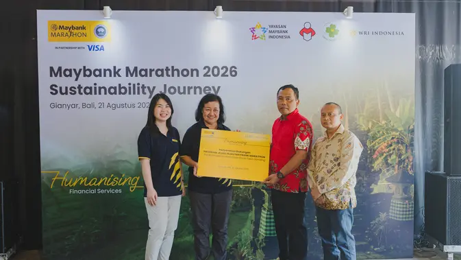 Maybank Marathon 2026: Program Jejak Hijau Resmi Diserahkan ke Desa Sanding