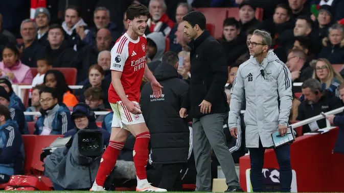 Rice dan Arteta Pimpin Arsenal Tekuk Crystal Palace di Selhurst Park