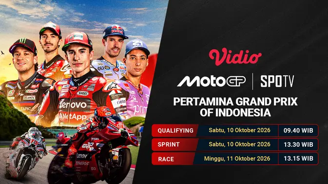 Jadwal Lengkap MotoGP Pertamina Grand Prix of Indonesia 2026