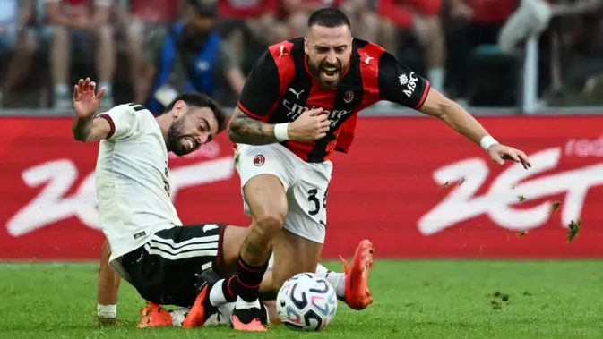Skor Akhir 2-3: AC Milan Tekuk Manchester United di Wroclaw