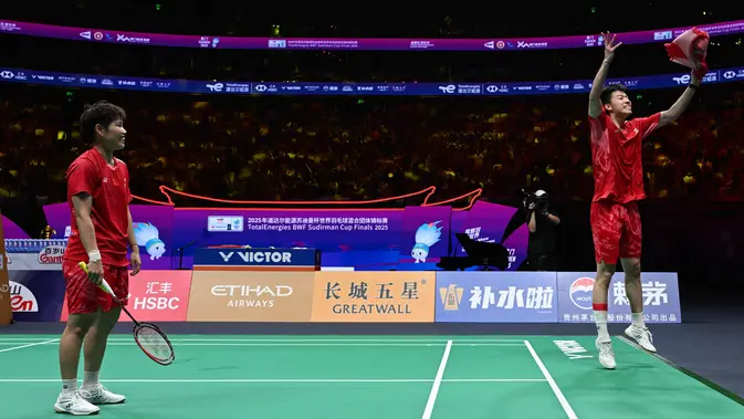 Duet Emas China Feng/Huang Pastikan Trofi Piala Sudirman