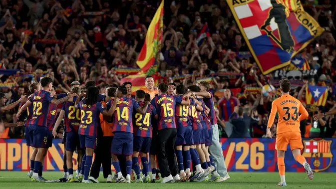Barcelona Kunci Gelar La Liga Usai Bungkam Real Madrid 2-0