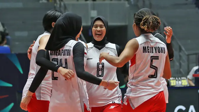 Timnas Voli Putri Indonesia Tutup Pool B di Peringkat Ketiga
