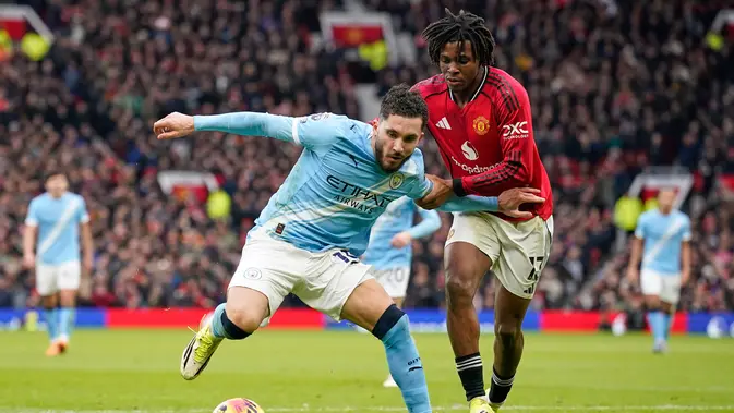 Duel Cherki vs Dorgu Mewarnai Derbi Manchester di Old Trafford