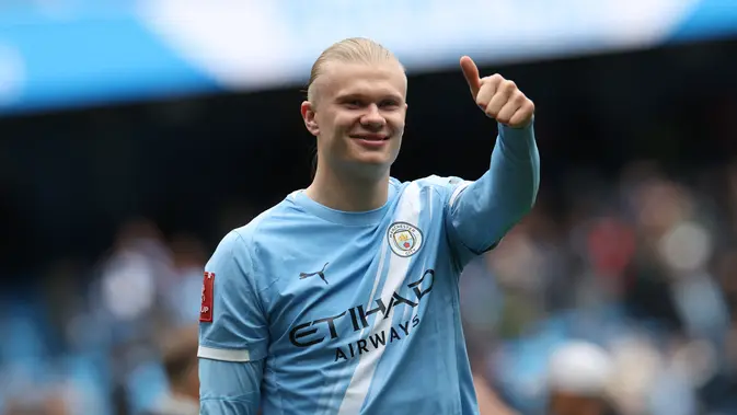 Haaland Hattrick, Man City Hancurkan Liverpool di Perempat Final FA Cup