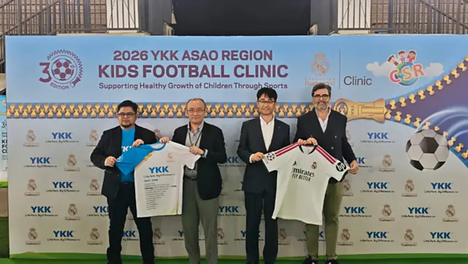 YKK ASAO Kids Football Clinic Gandeng Real Madrid Foundation Latih Anak-anak