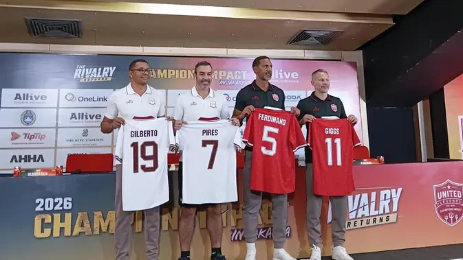 Legenda Premier League Bersatu di Konferensi Pers The Rivalry Returns