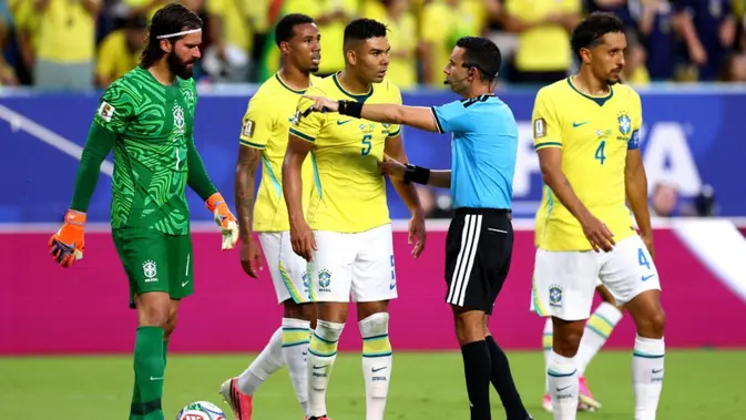 Brasil Tekuk Skotlandia 2-0 di Miami, Casemiro Jadi Sorotan Wasit