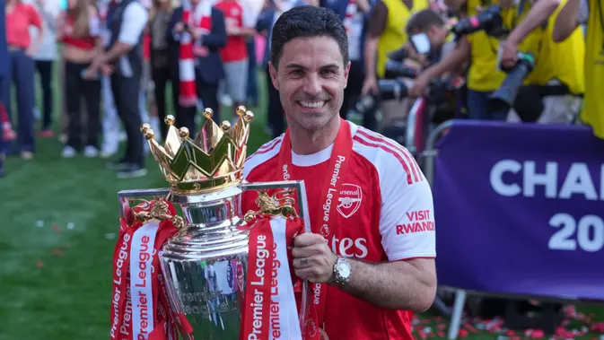 Arsenal Pastikan Gelar Liga Inggris Usai Taklukkan Crystal Palace