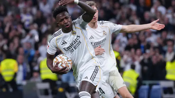 Vinicius Junior Brace, Real Madrid Tekuk Atletico 3-1 di Derby