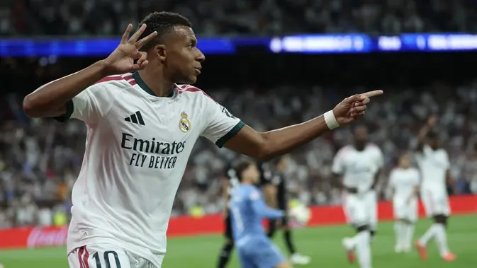 Mbappe Mengamuk, Real Madrid Menang Telak atas Real Sociedad