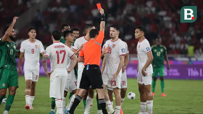 Kartu Merah Hubner Mewarnai Kemenangan Garuda Atas Arab Saudi