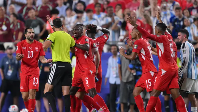 Drama Kartu Merah Embolo, Swiss Tersingkir oleh Argentina di Perempat Final