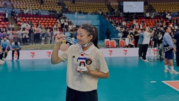 Indah Guretno Best Libero, Voli Putri Indonesia Peringkat Tiga SEA V Cup