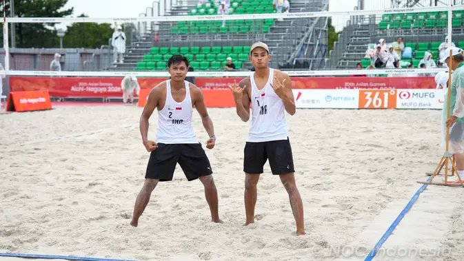 Bintang Akbar dan Sofyan Rachman Bersinar di Arena Voli Pantai Asian Games 2026