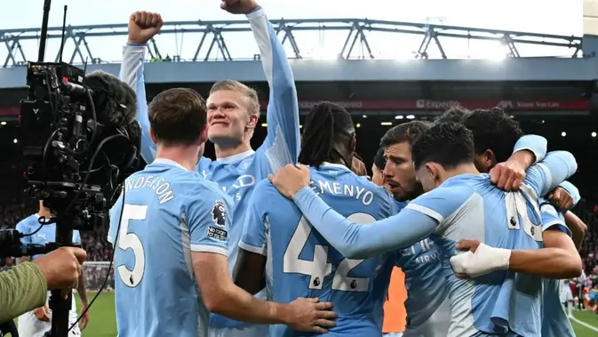 Haaland Buka Skor di Anfield, City Tekan Liverpool