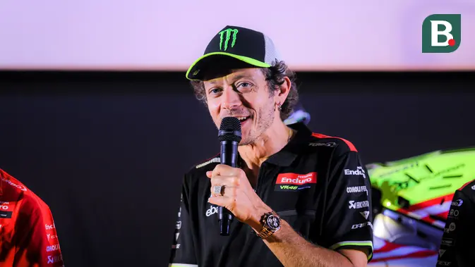Rossi Hadiri Langsung Peluncuran Livery Spesial VR46 untuk MotoGP Mandalika 2025