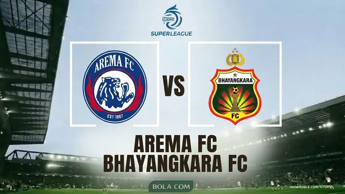 Arema FC Vs Bhayangkara FC: Duel Sengit BRI Super League Penuh Taktik