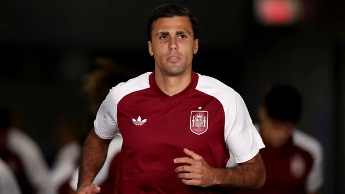 Rodri Pimpin Pemanasan Spanyol Jelang Derbi Iberia Kontra Portugal