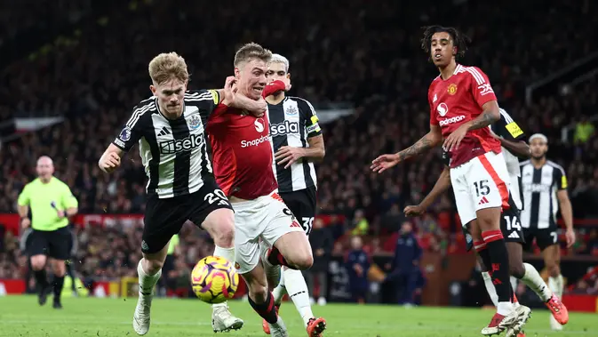 Newcastle Bungkam Old Trafford, United Telan Kekalahan Keempat Beruntun