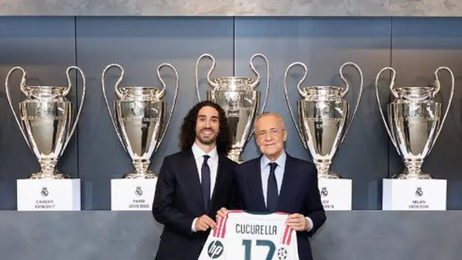 Marc Cucurella Resmi Diperkenalkan Real Madrid, Florentino Perez Sambut Bek Spanyol
