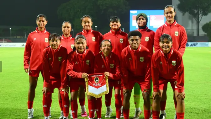 Timnas Indonesia Putri U-17 Hancurkan Singapura 5-0, Lolos ke Piala Asia 2027