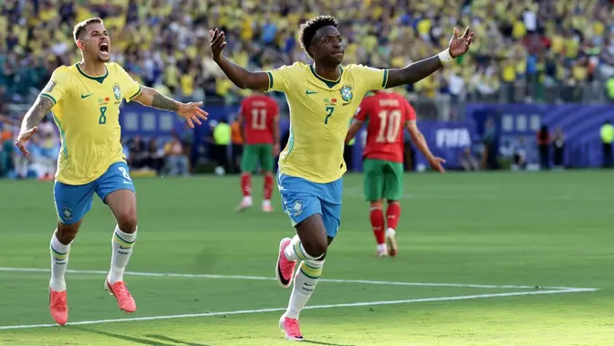 Vinicius Junior Menentukan, Brasil Bungkam Maroko 3-1 di Piala Dunia