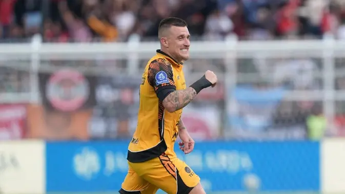 Fabio Calonego Cetak Gol, Persija Tumbangkan Bhayangkara FC di Bandar Lampung