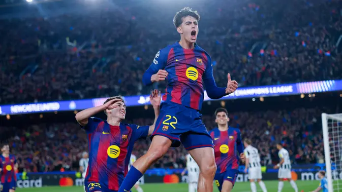 Skor Akhir 4-1: Barcelona Pesta Gol Singkirkan Newcastle dari Liga Champions